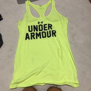 Size XS Under Armor neon tanks top